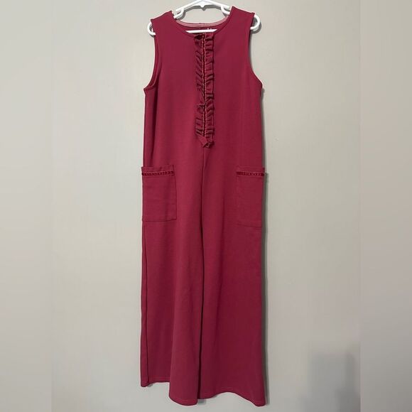 Mini Boden Girls 9-10 Jumpsuit Pink Sleeveless Romper Spring - Picture 1 of 3